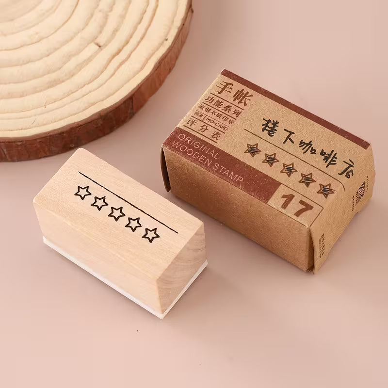 Sello de Madera para review libros