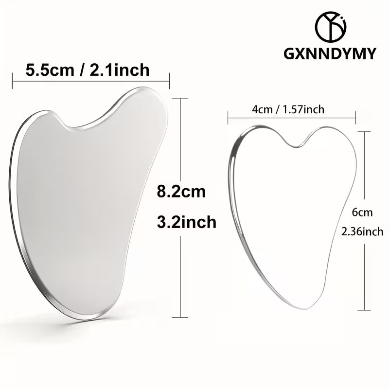 Gua Sha Facial - Acero inoxidable