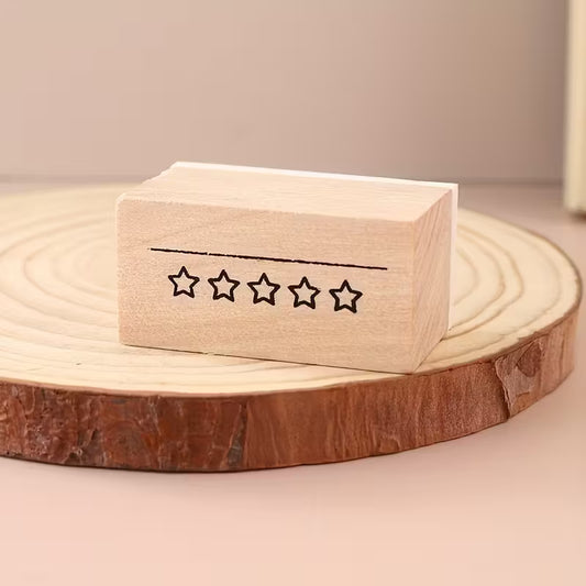 Sello de Madera para review libros