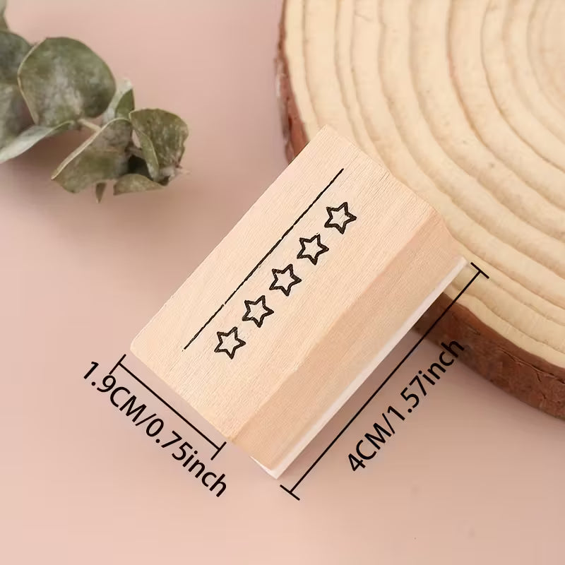 Sello de Madera para review libros