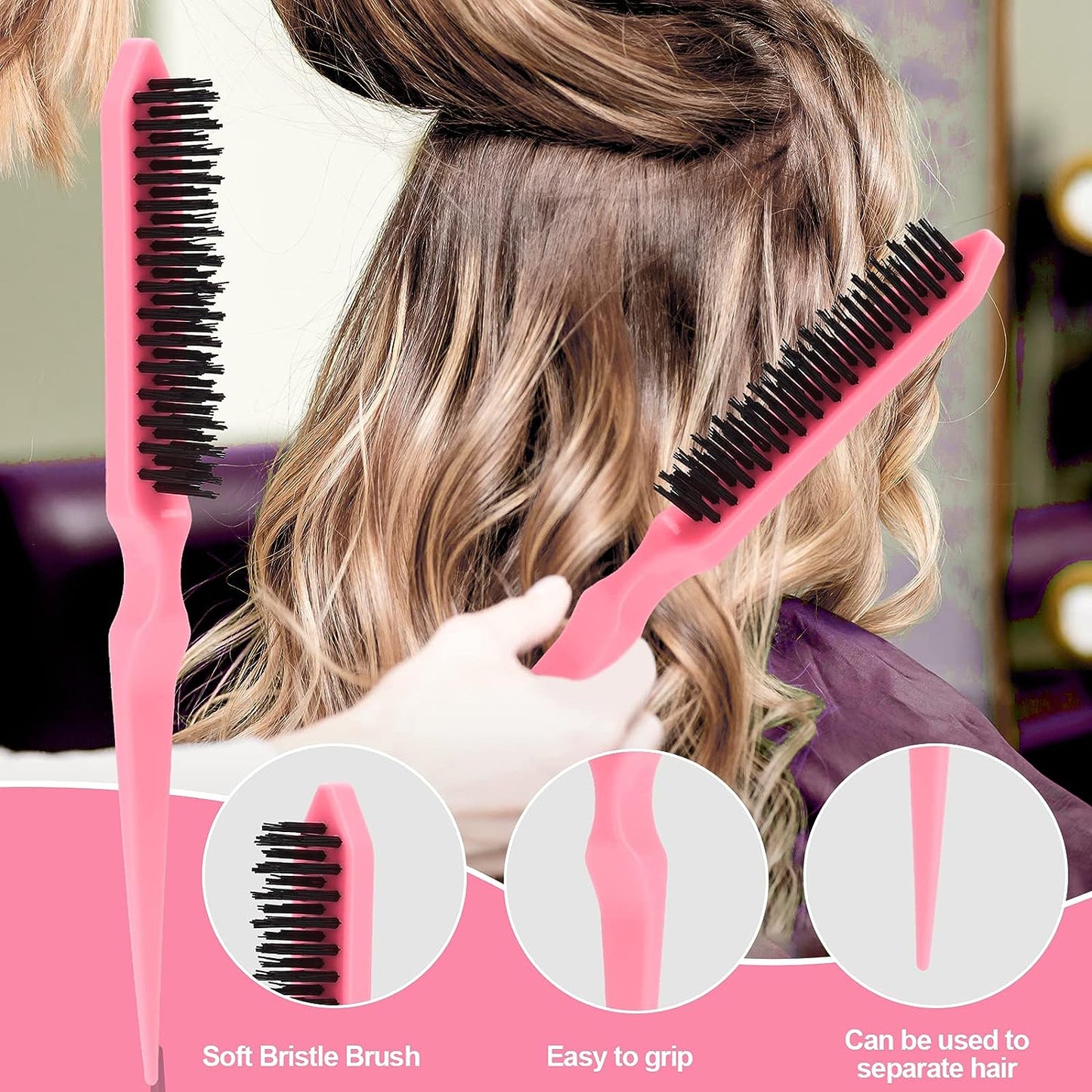 Juego de 3 cepillos para el cabello