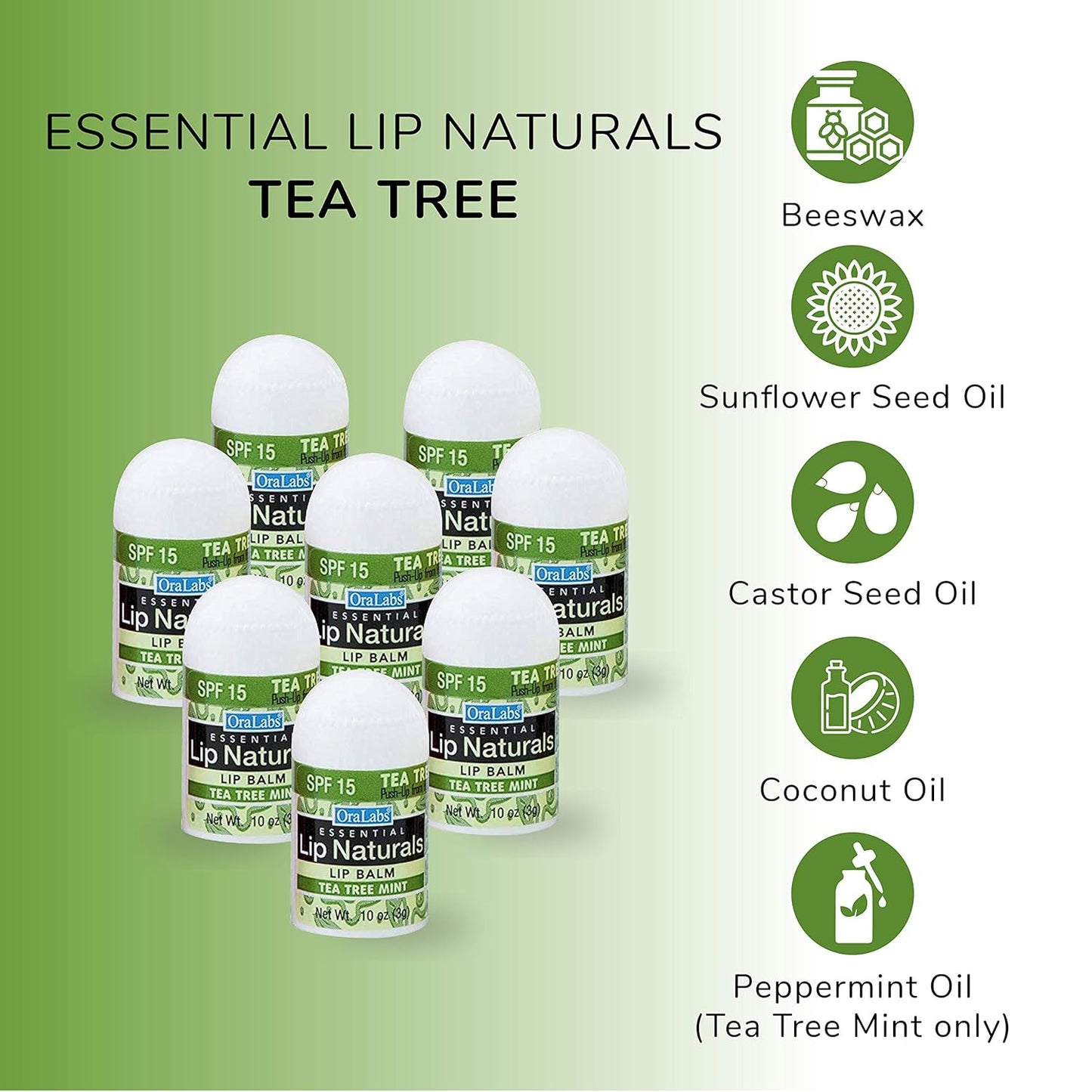 Lip Naturals® | Assorted Mini Lip Balm with Sunscreen (SPF-15)