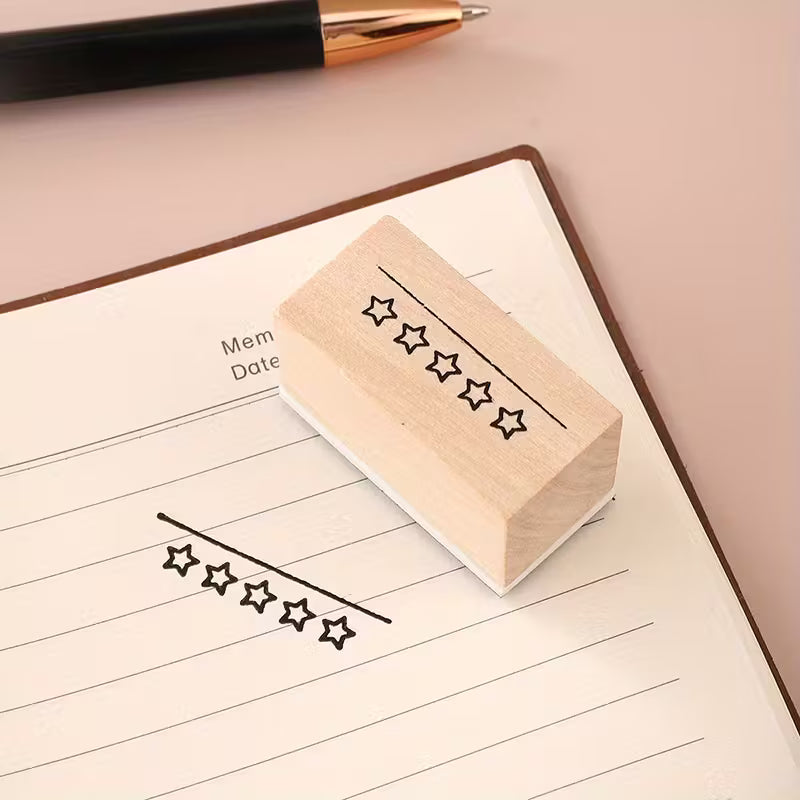 Sello de Madera para review libros