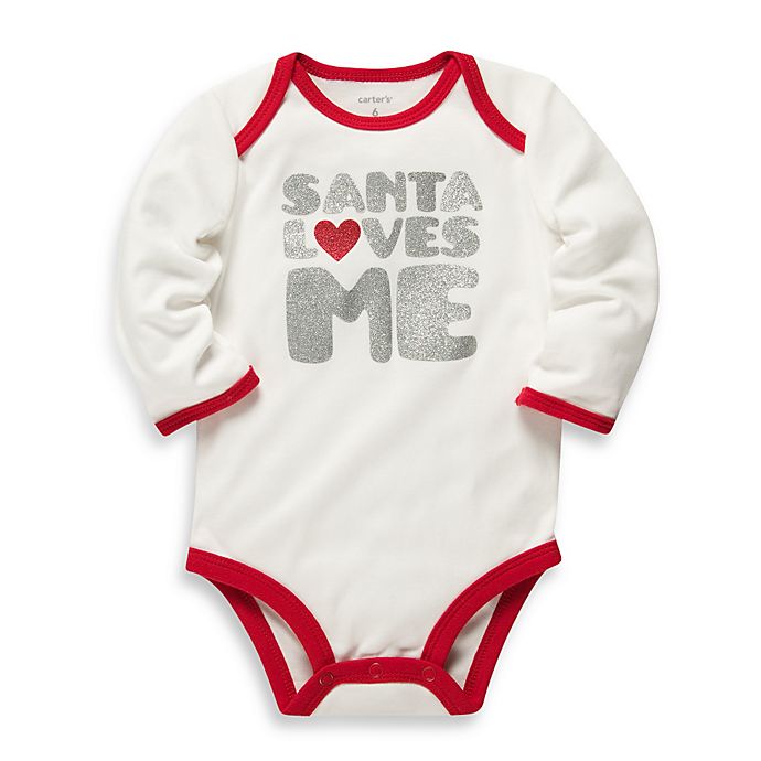 Bodysuit Carter's "Santa Loves me"