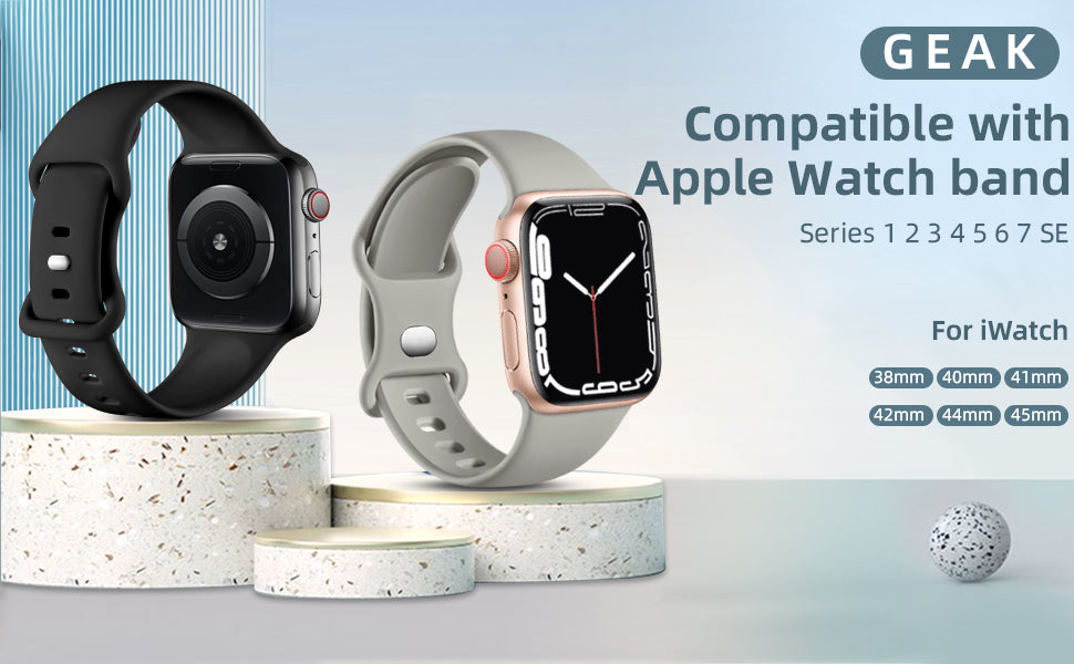 Correas iWatch - Geek 38/40/41mm Silicón